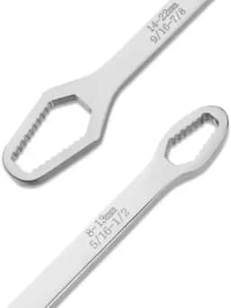 Chave Boca Ajustável, 3mm a 17mm, Aço Inoxidável para Reparos e Manutenção