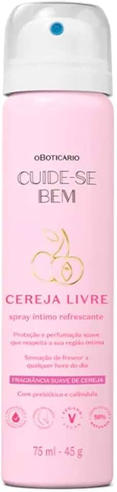 Spray íntimo Refrescante Cuide-se Bem Cereja Livre O Boticário