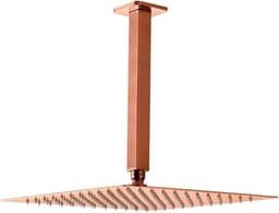 Pingoo.Casa, Ducha Chuveiro de Teto, Quadrado, Aço Inox 304, 30Cm, Mundaú, Dourado Rose