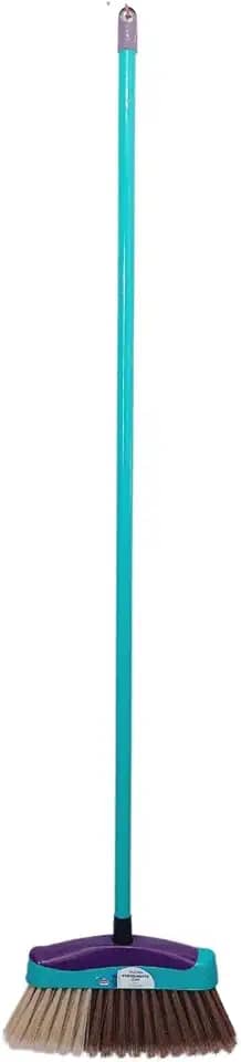 Vassoura para Porcelanato Clean com Cabo de Madeira 1,20m – Cerdas Macias para Limpeza Delicada de Pisos