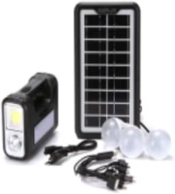 KIT PLACA SOLAR PORTATIL 3 LAMP. LED LUZ EMERGENCIA LK-3102