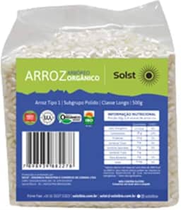 Arroz Arbóreo Branco Orgânico Solst 500g