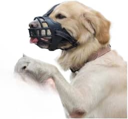 Focinheira De Silicone Para CãEs | ConfortáVel, Leve E AjustáVel | Permite O CãO Beber áGua E Ofegar(P-2)