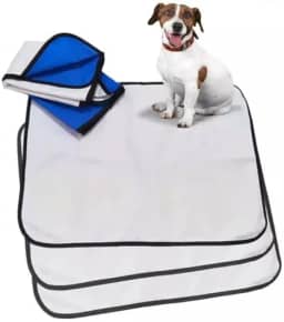 Kit 3 tapetes higiênicos laváveis premium - Alta absorção