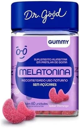 Suplemento Melatonina Fini 60 Gomas Morango - Dr. Good