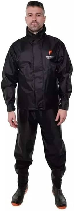 Conjunto Capa Chuva Roupa Motoboy Nylon Impermável C/gola