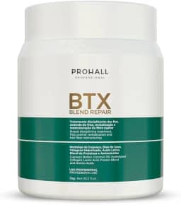 Prohall Btx Capilar Orgânico - Blend Repair Sem Formol 1kg - Alinhamento, Brilho e Redução de Volume - Máscara de Tratamento