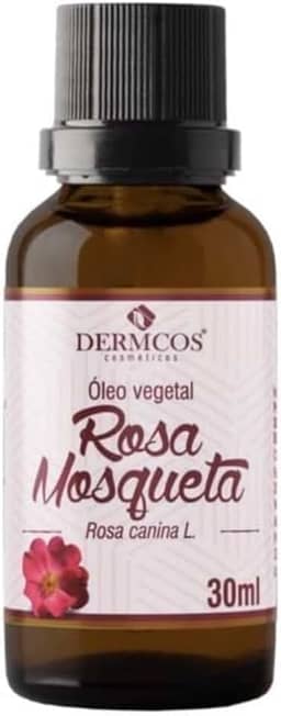 Oleo Corporal Rosa Mosqueta Puro, Clareador de Manchas no Rosto e Corpo, 30 ml, Dermcos
