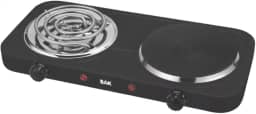 Fogareiro Elétrico 2 Bocas Cooktop Indução 2000W- 220V (PRETO)