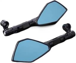 Espelho retrovisor esportivo universal para motocicletas (Preto)