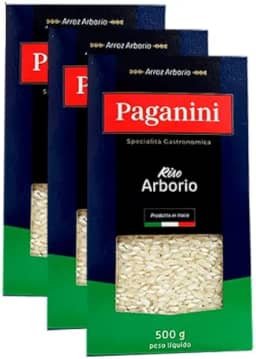 Kit 3X: Arroz Arbóreo Italiano Paganini 500g