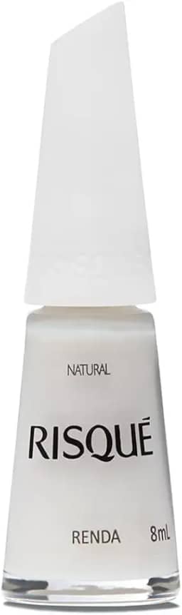 Risqué Esmalte Branco Natural Novo Renda 8ml