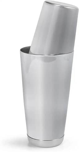 Gourmet Mix Coqueteleira Profissional 2 Peças Aço Inox copo maior 600 ml Copo menor 500 ml Alta Durabilidade Ideal para Drinks e Coquetéis Premium