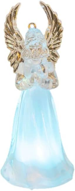 Anjo Decorativo de Natal com Iluminação LED Multicolorida – 9 cm