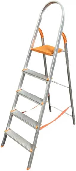 Escada Aluminio, Escada de Alumínio 5 Degraus Residencial, 15.00 X 43.00 X 168.00cm
