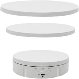 Suporte Giratorio para Fotografia 360 Eletrico Plataforna 3 tamanhos Alternáveis Vitrine Loja