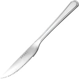 Conjunto de Facas para Churrasco em Aço Inoxidável, 12 Peças, Lâmina Serrilhada, Ideal para Carnes e Churrascos