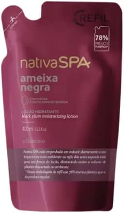O BOTICARIO NATIVA SPA HIDRATANTE AMEIXA NEGRA REFIL 400ml