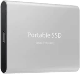 4 TB - Disco de Memória Flash SSD Portátil para Laptop, Desktop, Celular, TV e outros. Tipo-C USB 3.1, SSD Externo M.2 de Alta Velocidade, Disponível em Capacidades 500 GB a 264 TB (Prata, 4, TB)