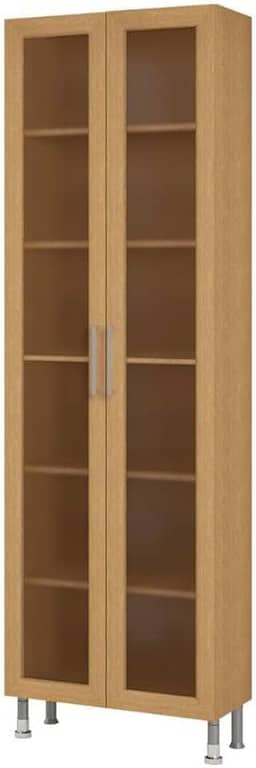 Cristaleira Ditália Aspen 2 Portas de Vidro Carvalho Cd-308