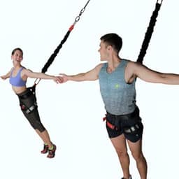 Kit Bungee Dance Completo, Equipamento de Treino Suspenso, Preto