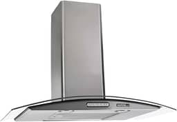 Coifa de Parede 70cm Vidro Curvo Duto Slim Nardelli Inox