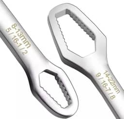 Chave Boca Fixa Aço Universal 8 A 22mm Cabeça Dupla Torx