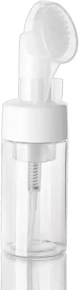 Frasco Pump Espumador 100ml Com Escova De Silicone Para SkinCare