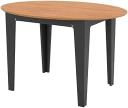 Mesa Extensível Oval 159cm Aberta Dalla Costa