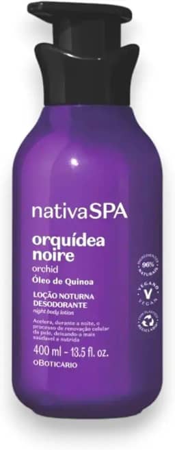 Loção Hidratante Nativa Spa Noturna Orquídea Noire Desod. Corporal 400ml
