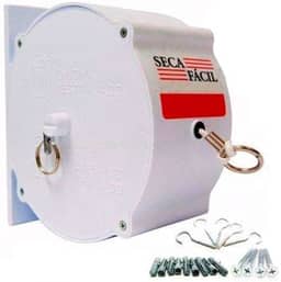 Varal Retrátil de Parede e Muro 30m - Branco