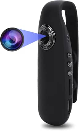Heayzoki Mini filmadora 1080p Dash Cam Body Camera para motocicleta, gravador de vídeo vestível, para aplicação da lei policial, entrevistas, atividades ao ar livre