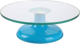 Bailarina Profissional de Vidro Temperado para Decoração de Bolos - SilverChef (Azul)