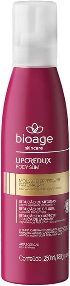 Lipo Redux Body Slim Mousse Efervescente Redutor Medidas Anticelulite Cafeína 24h Bioage