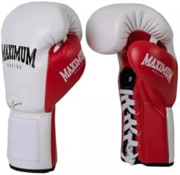 Maximum Luvas de Boxe Profissionais, Couro de Microfibra, Muay Thai e Kickboxing
