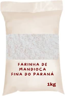 Farinha de Mandioca Fina do Paraná, Branca, 1kg