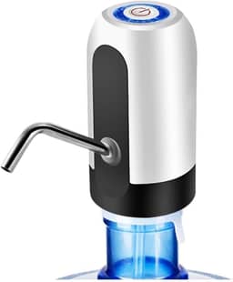 Bebedouro Bomba Elétrica Para Garrafão Galão D'água 5 a 20 Litros Recarregável Portátil para Carregamento Automático USB