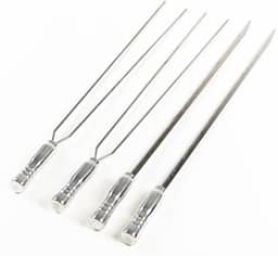 JOGO DE ESPETOS DE INOX 2 ESPADAS E 2 DUPLOS (70 cm de Lâmina)