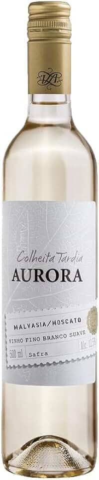 Vinho Branco Suave Doce Aurora Colheita Tardia 500ml