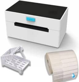 1 - IMPRESSORA CC431 + 1 - ROLO DE ETIQUETA DE JOIA 95X12 BOPP