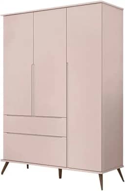 Guarda Roupa Infantil Melinda 3 Portas Com Cava Para Abertura e 2 Gavetas Phoenix Baby