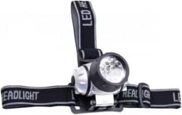 Lanterna de Cabeça com 7 LEDs e Suporte Ajustável a Pilhas para Pesca, Ciclismo, Acampamento, Caminhada