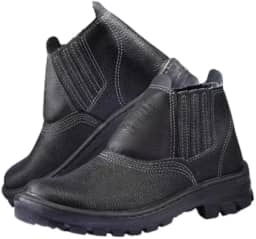 Bota Botina Epi Calçado Unissex Couro Segurança P/trabalho Monodensidade CA (43)