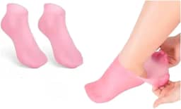 Meia de Silicone Hidratação Pés Rachados Ressecados Anti Rachadura Tratamento Reutilizável - 1 Par