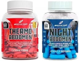 Combo Termogênico Dia e Noite, Night Abdomen 60 Cápsulas + Thermo 60 Cápsulas, Definição e Queima de Gordura