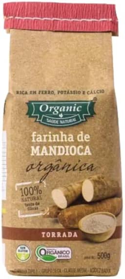 Farinha de Mandioca Torrada Orgânica Organic 500g