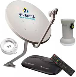 Kit Parabólica Ku Completo Vivensis para TV Digital