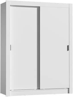 Guarda-Roupa Solteiro Madesa Denver 2 Portas de Correr - Branco