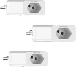 KIT 3 Protetor de Rede Plug Protetor Qualitronix 20A Bivolt – DPS Classe III, Proteção Contra Raios e Surtos Elétricos, Ideal para TV, Notebook, Geladeira, Ar-Condicionado e Eletrônicos
