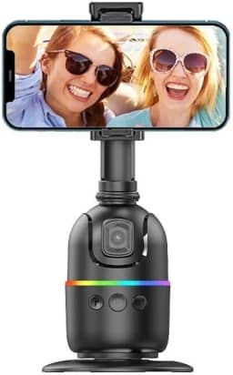 Estabilizador de Celular 360° com Inteligência Artificial AI – Suporte para Vídeos e Lives